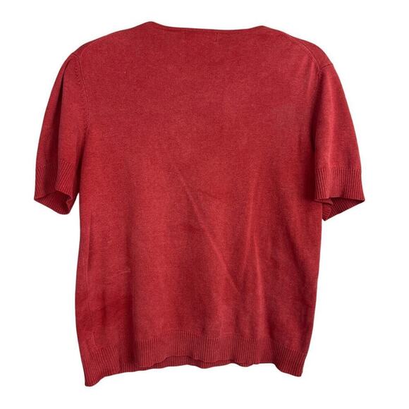 Eddie Bauer 100% Cotton V Neck Sweater Size L - Picture 5 of 7